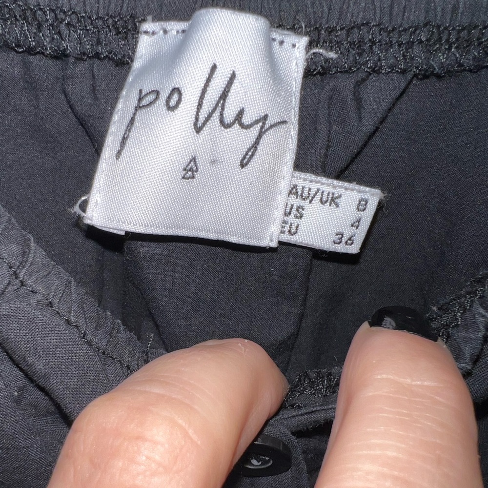Princess Polly Black Abe Crop Top - Picture 5 of 6